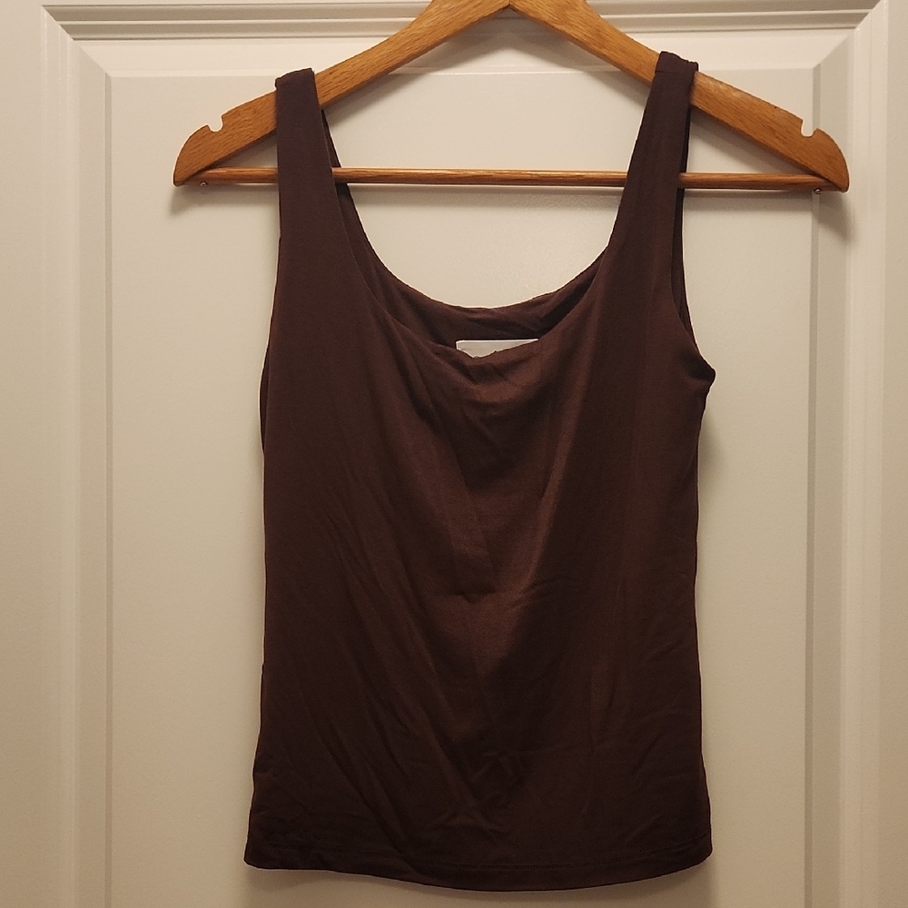 Carly Jean Los Angeles Chocolate Tank Top